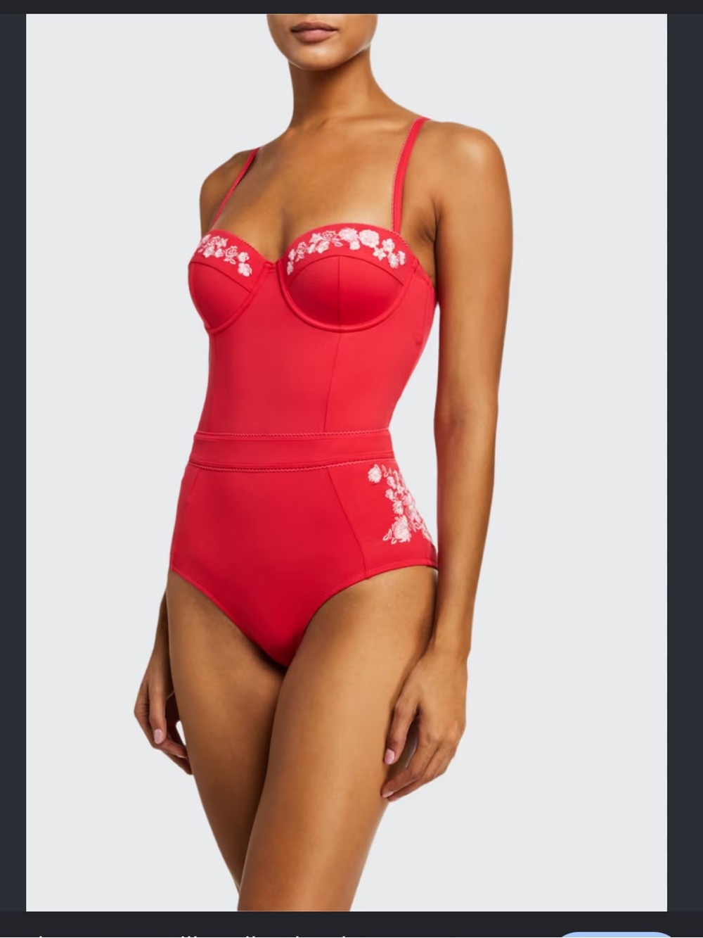 Johnny Was Women's Villanelle Corset One-Piece Swimsuit Pink, Size Medium